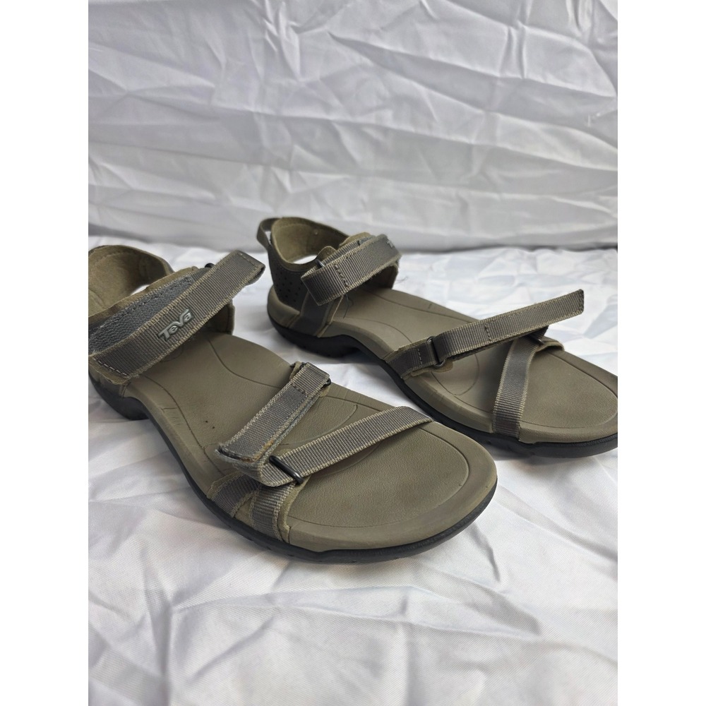 Teva Tirra Olive Green Hiking Sandals Womens 9 Brown Strappy Sport Water Shoes